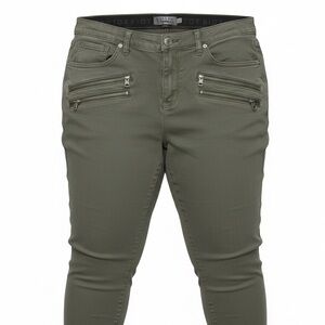 TORRID Olive Green Skinny Utility Pants with Zip Accents 18 S